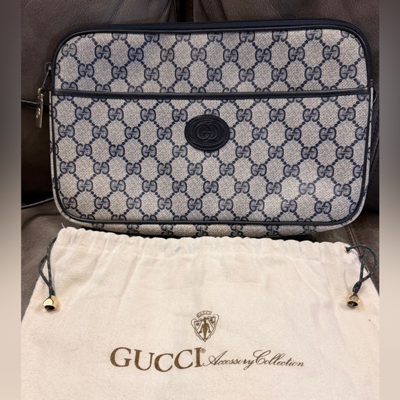 Vintage Gucci accessory collection 1980s navy blue - Picture 8 of 16